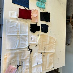 40 Authentic Designer Brand Luxury Jewelry Dust Bags